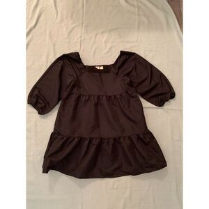 Levi's Babydoll Dress Size Large Black